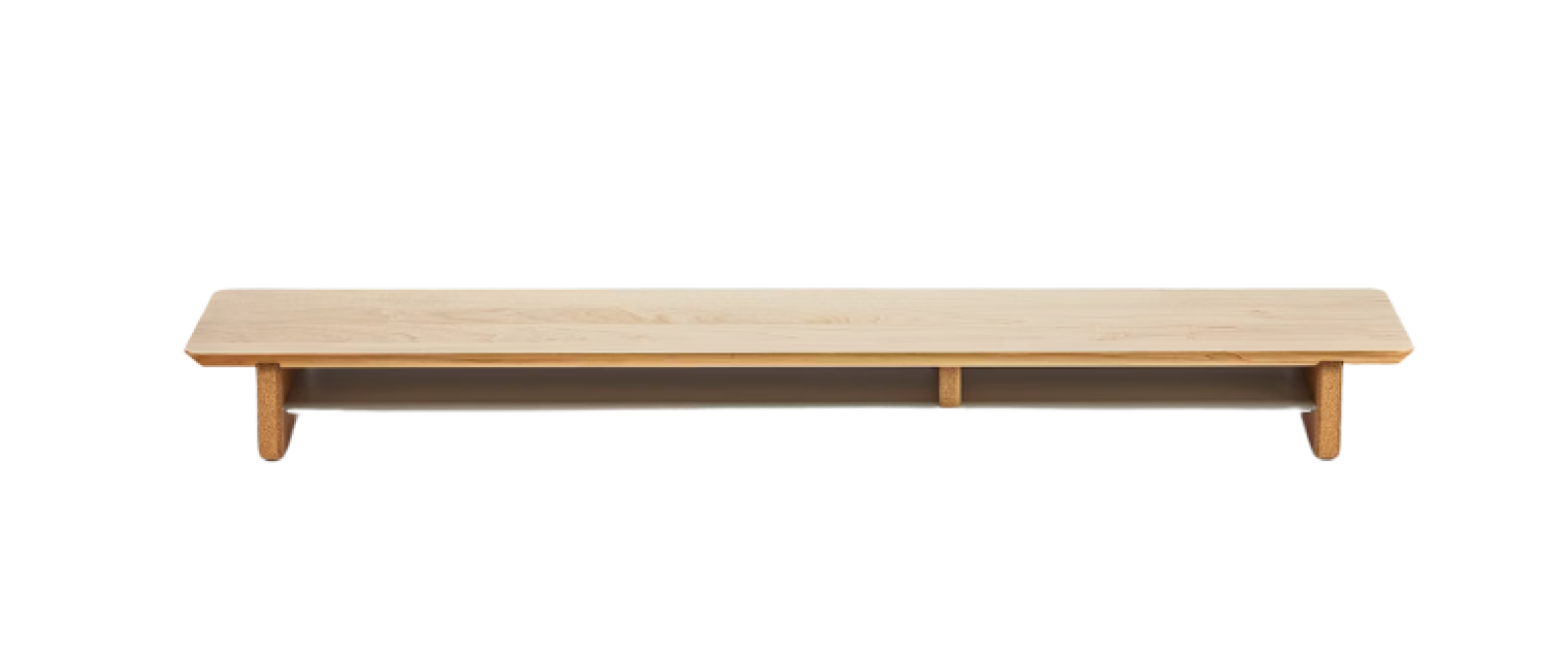 Grove Desk Shelf — wooden and very wide.
